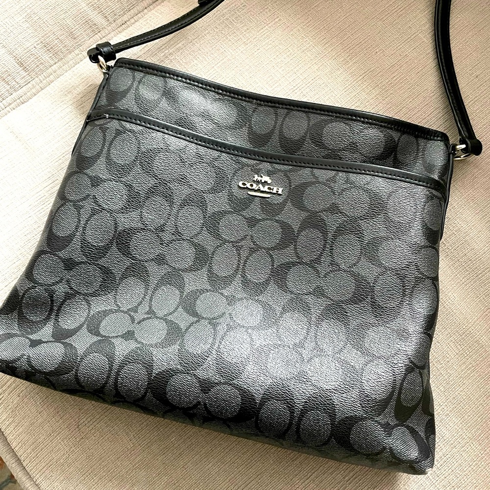 Black Leather Coach Purse